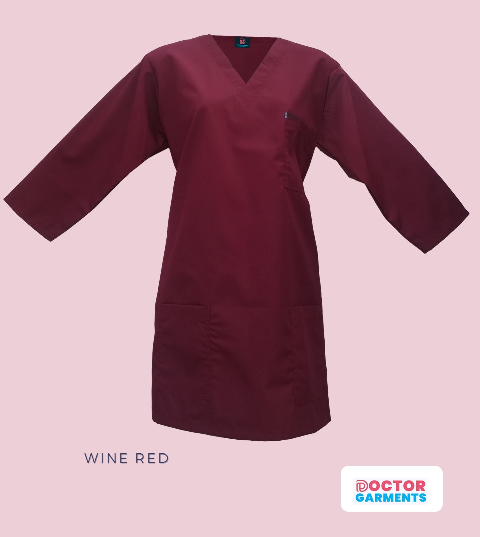 Wine Red Medical Scrub